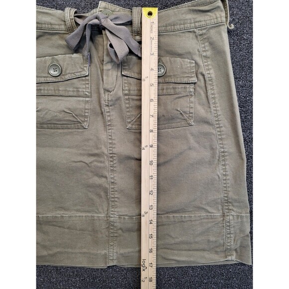 Carve Designs Cargo Skirt Medium Khaki Y2k Short Draw String Waist - Picture 10 of 11